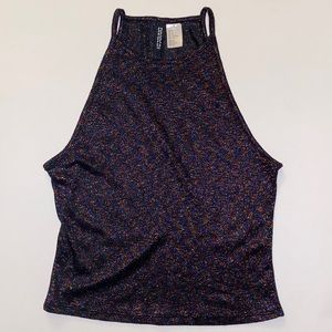 Sparkly Racerback Crop Top